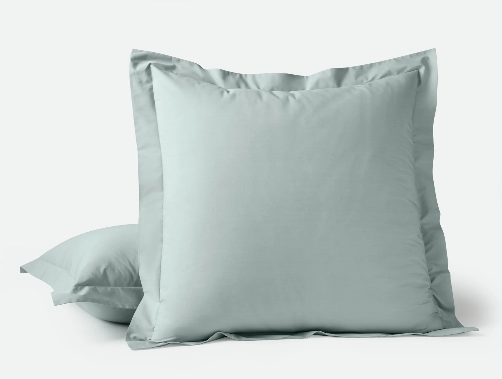 Coyuchi Euro Sham Dew Refined Organic Percale Duvet Cover