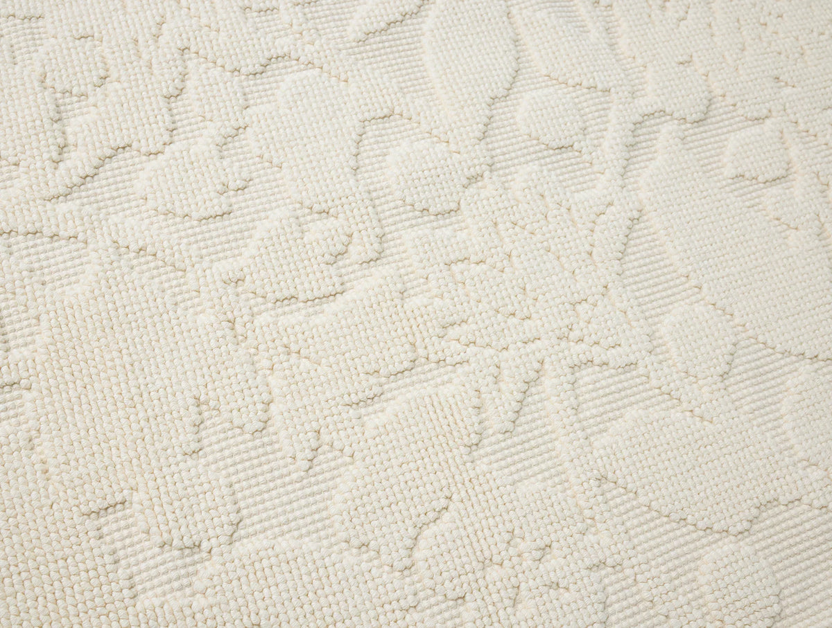 Coyuchi Bath Runner Undyed Wildflower Organic Bath Rug