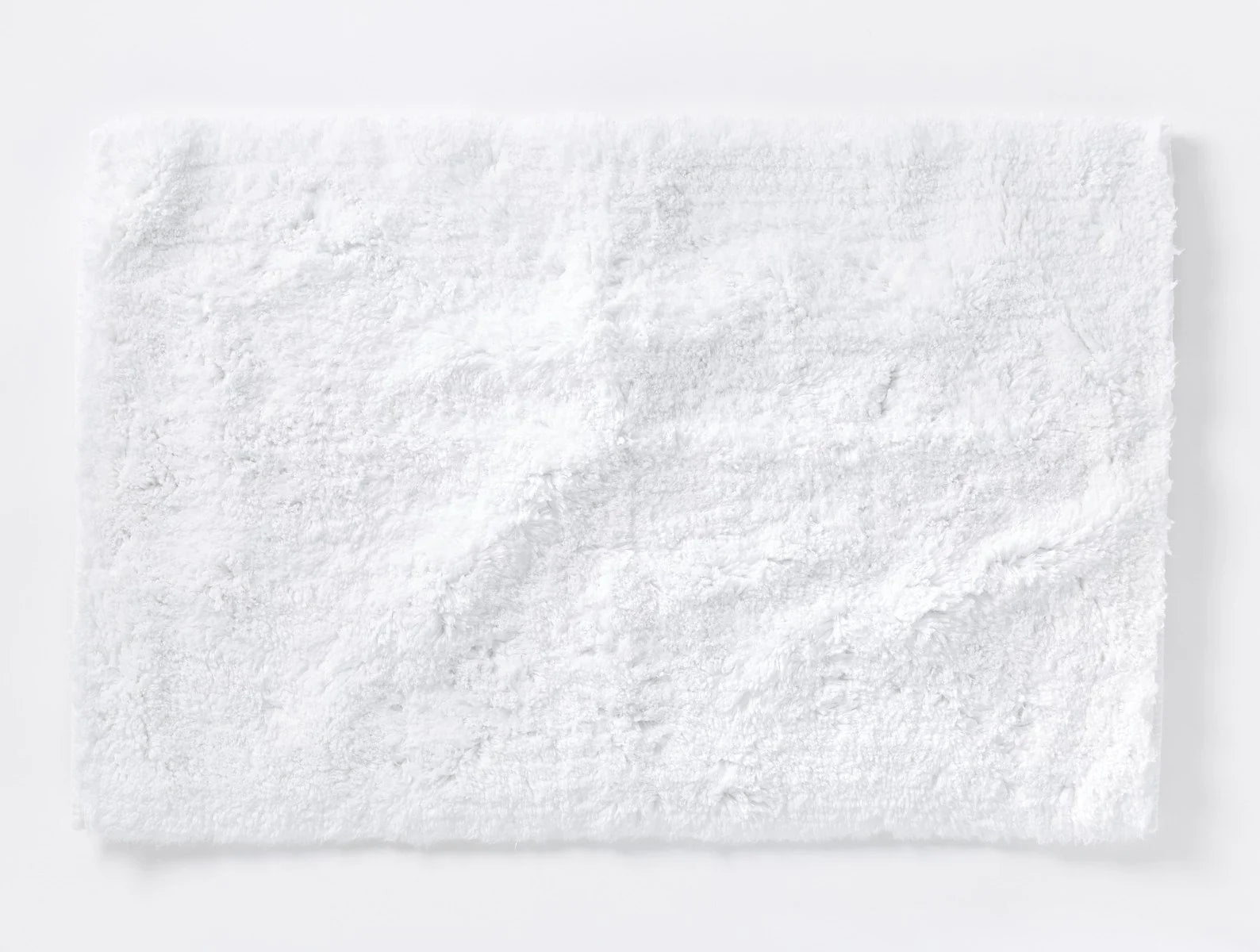 Coyuchi 24"x36" Alpine White Shag Organic Bath Rug