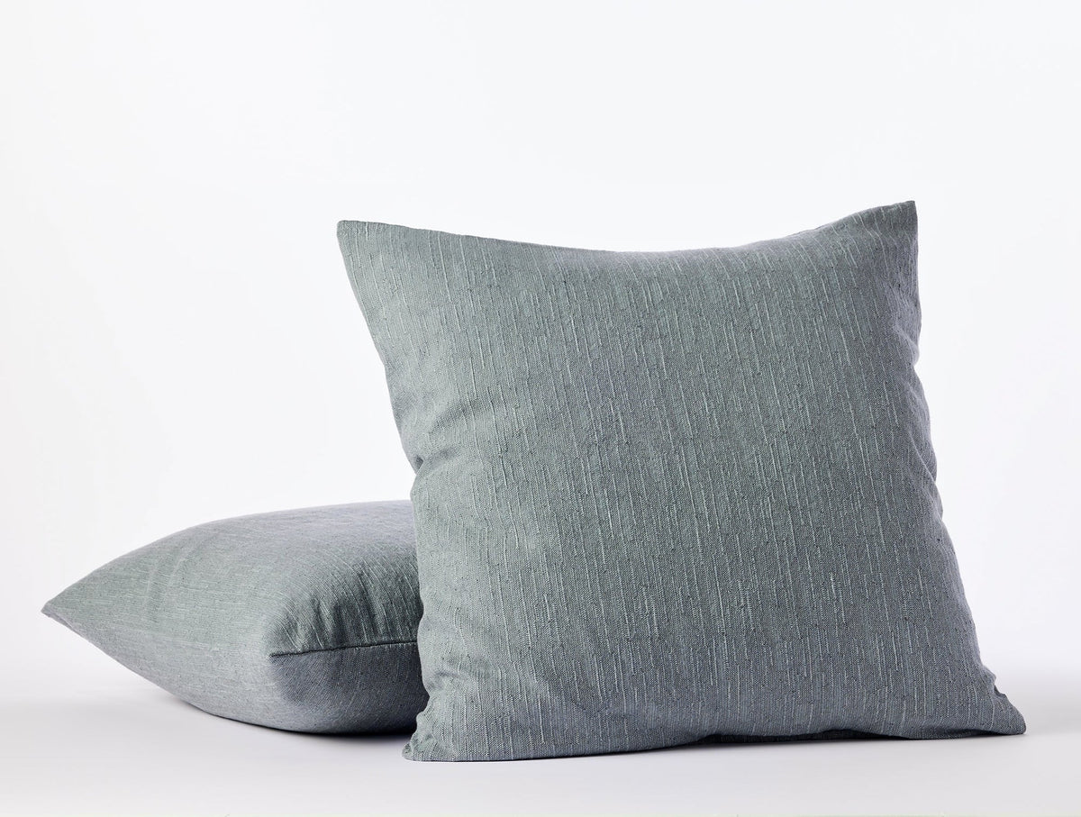 Coyuchi Euro Sham Marine Toro Canyon Organic Duvet Cover