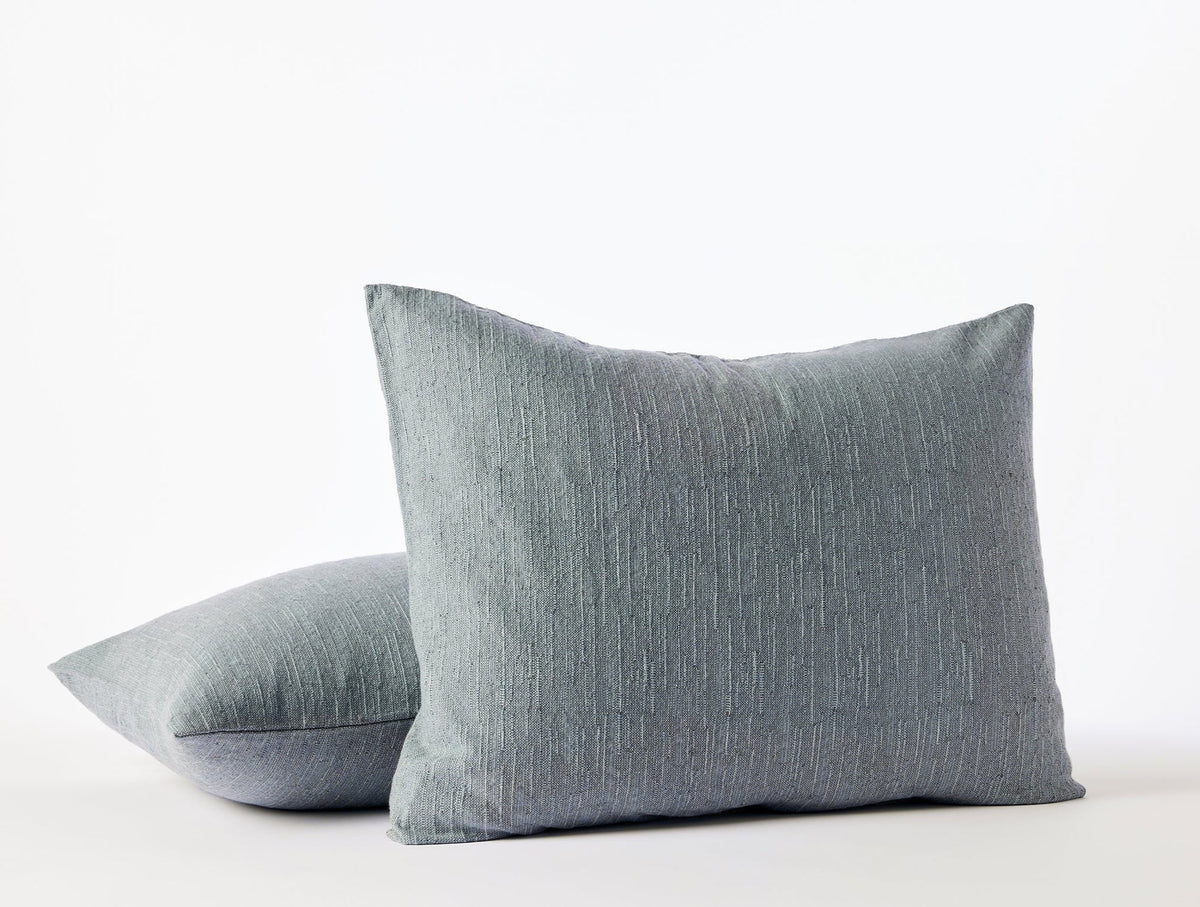 Coyuchi Standard Sham Marine Toro Canyon Organic Duvet Cover