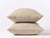 Coyuchi Pillowcase- King Camel Heather Cloud Brushed Organic Flannel Sheet Set
