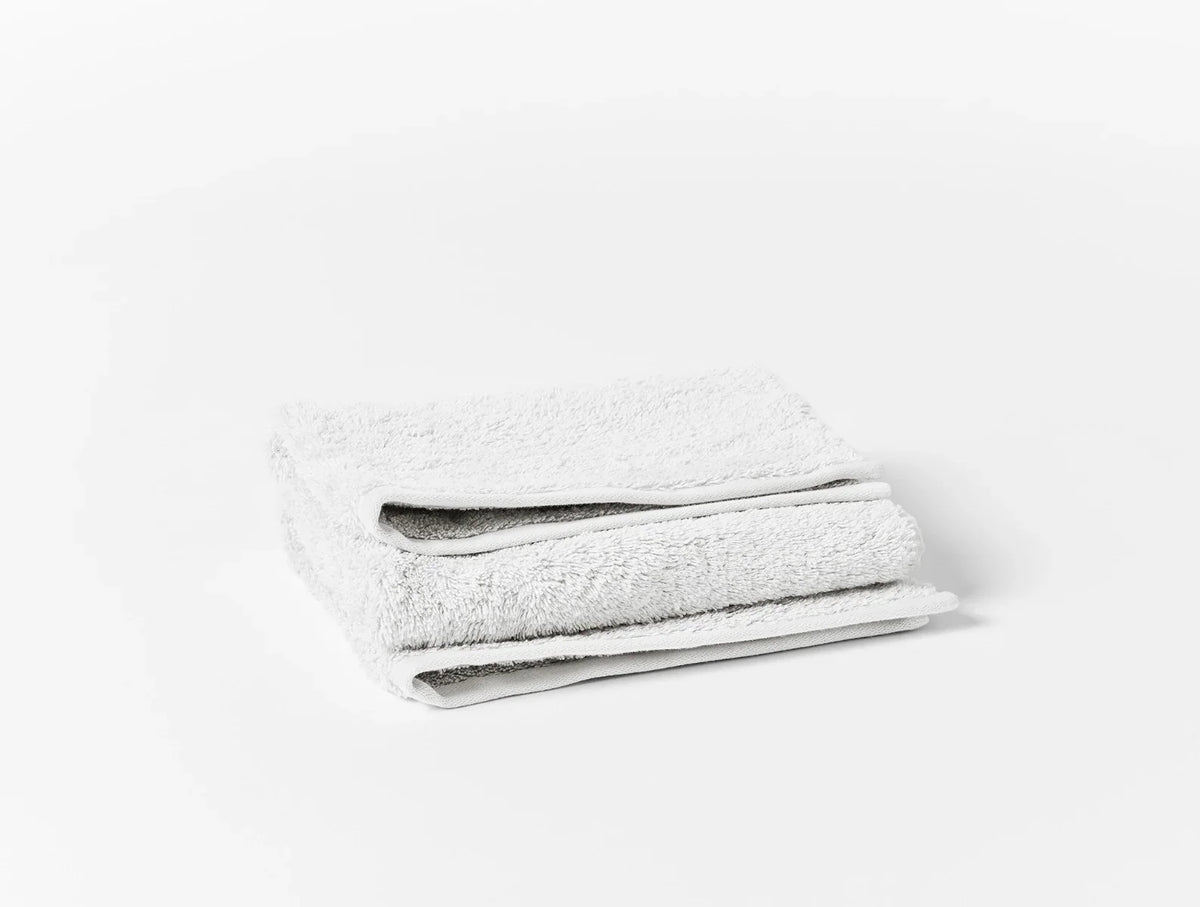 Coyuchi Hand Towel Alpine White Cloud Loom Organic Towels &amp; Bath Mat