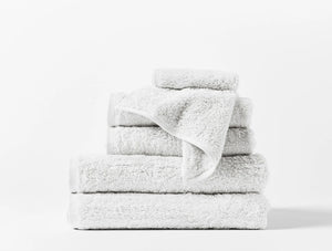 Coyuchi Wash Cloth Alpine White Cloud Loom Organic Towels & Bath Mat