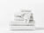 Coyuchi Wash Cloth Alpine White Cloud Loom Organic Towels & Bath Mat