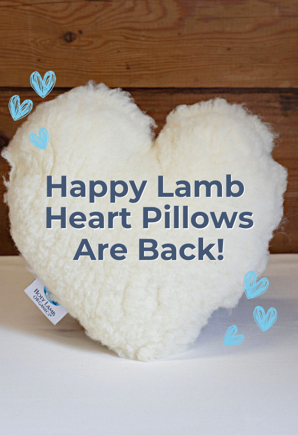 Don't miss our Happy Lamb Heart Pillows!