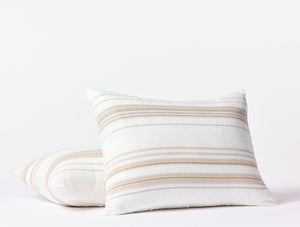 Coyuchi Standard Sham Soft White w/Hazel Lobos Organic Duvet Cover