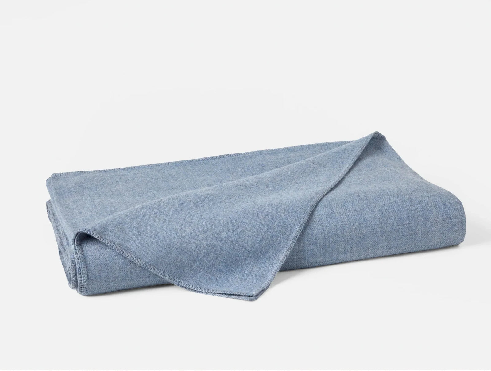 Coyuchi Full Queen Blue Heather Pacaya Alpaca Blanket