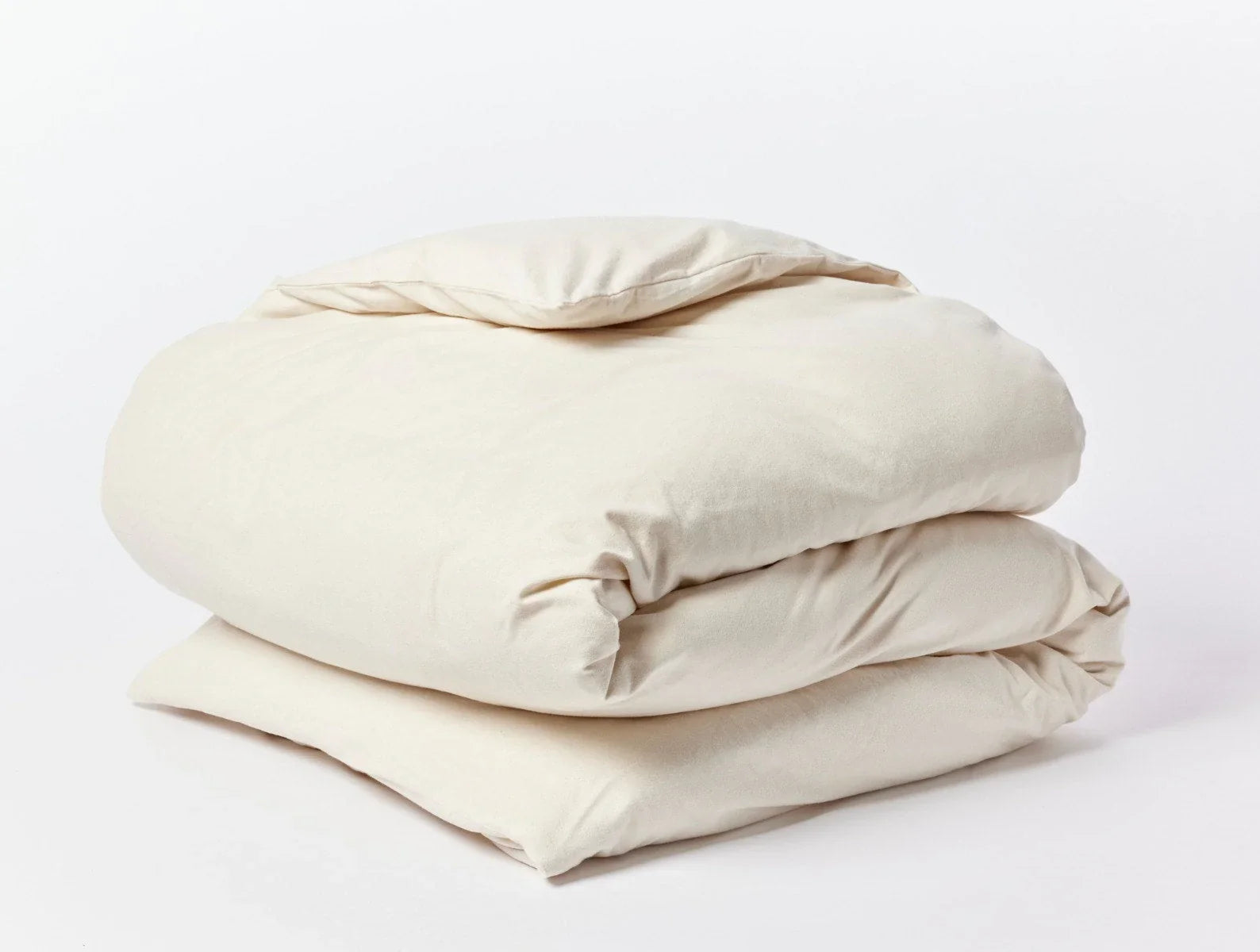Coyuchi Full Queen Undyed Cloud Brushed Organic Flannel Duvet Cover