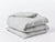 Coyuchi Twin Pale Gray Heather Cloud Brushed Organic Flannel Duvet Cover
