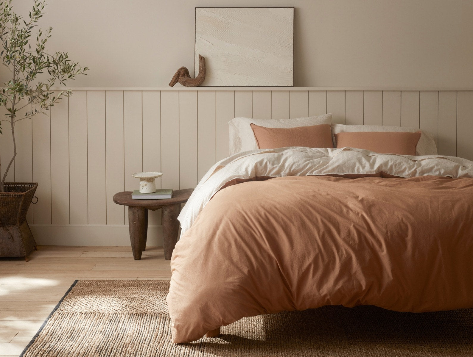 Organic Crinkled Percale™ Duvet Cover