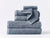 Coyuchi Wash Cloth Steel Blue Cloud Loom Organic Towels & Bath Mat