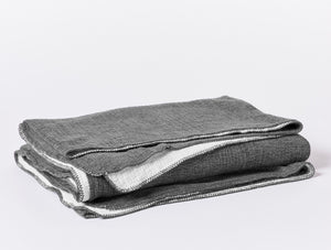 Coyuchi Charcoal Cozy Cotton Organic Blanket