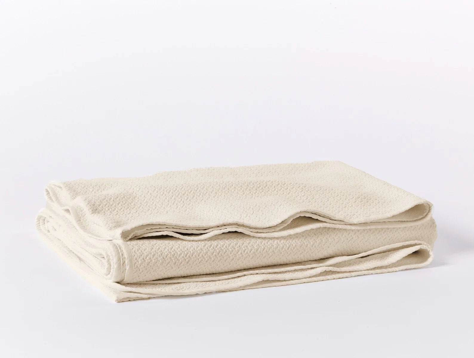 Coyuchi King Undyed Honeycomb Organic Blanket