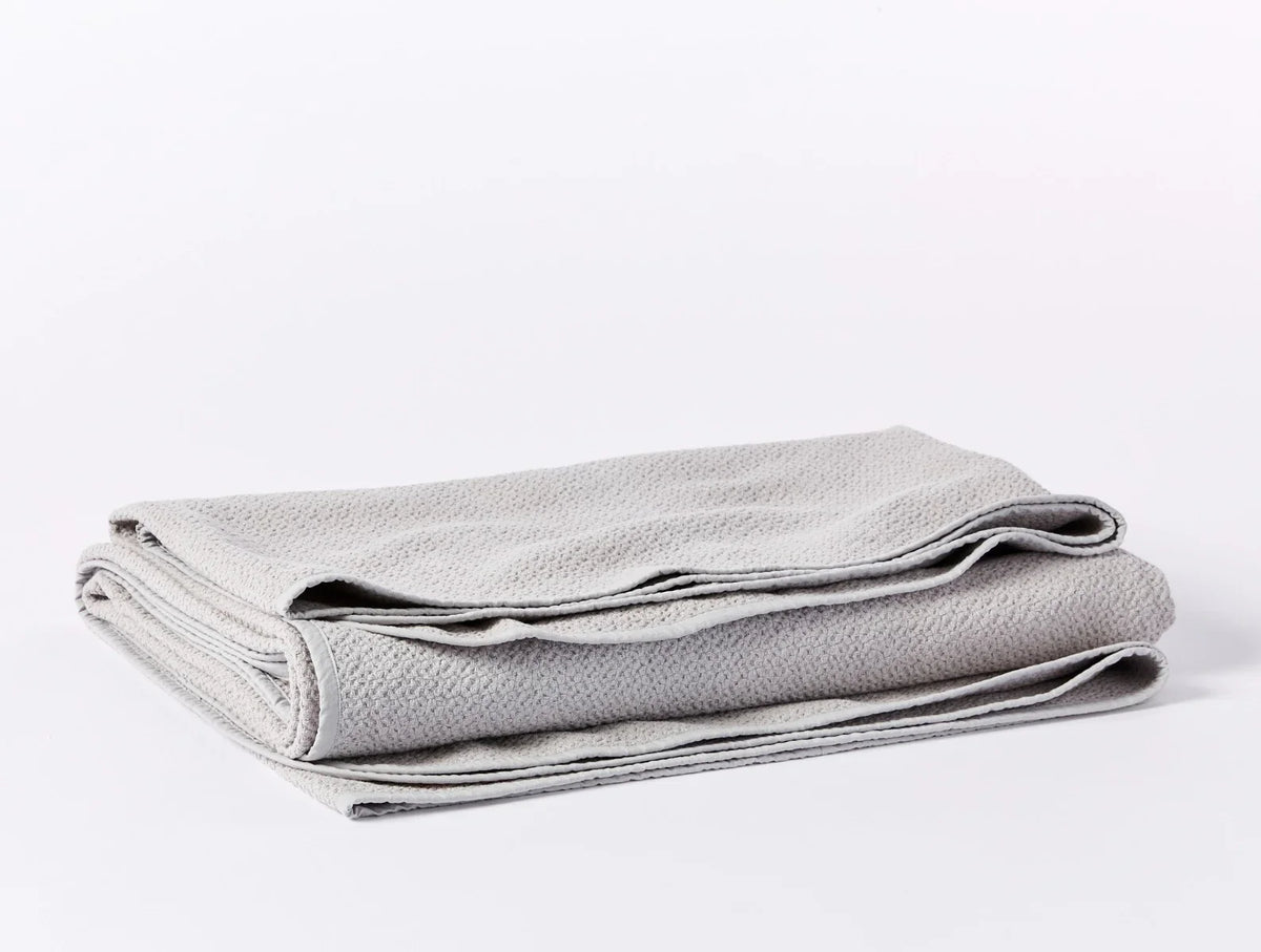 Coyuchi Twin Pewter Honeycomb Organic Blanket