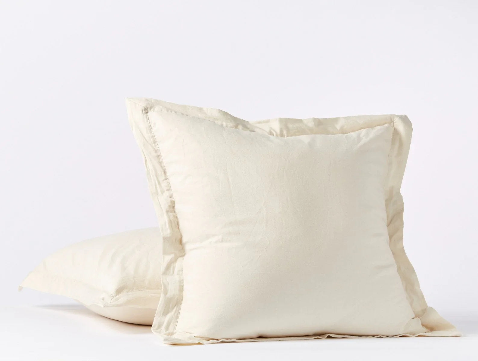 Coyuchi Euro Shams Undyed Cloud Soft Organic Sateen Duvet Cover