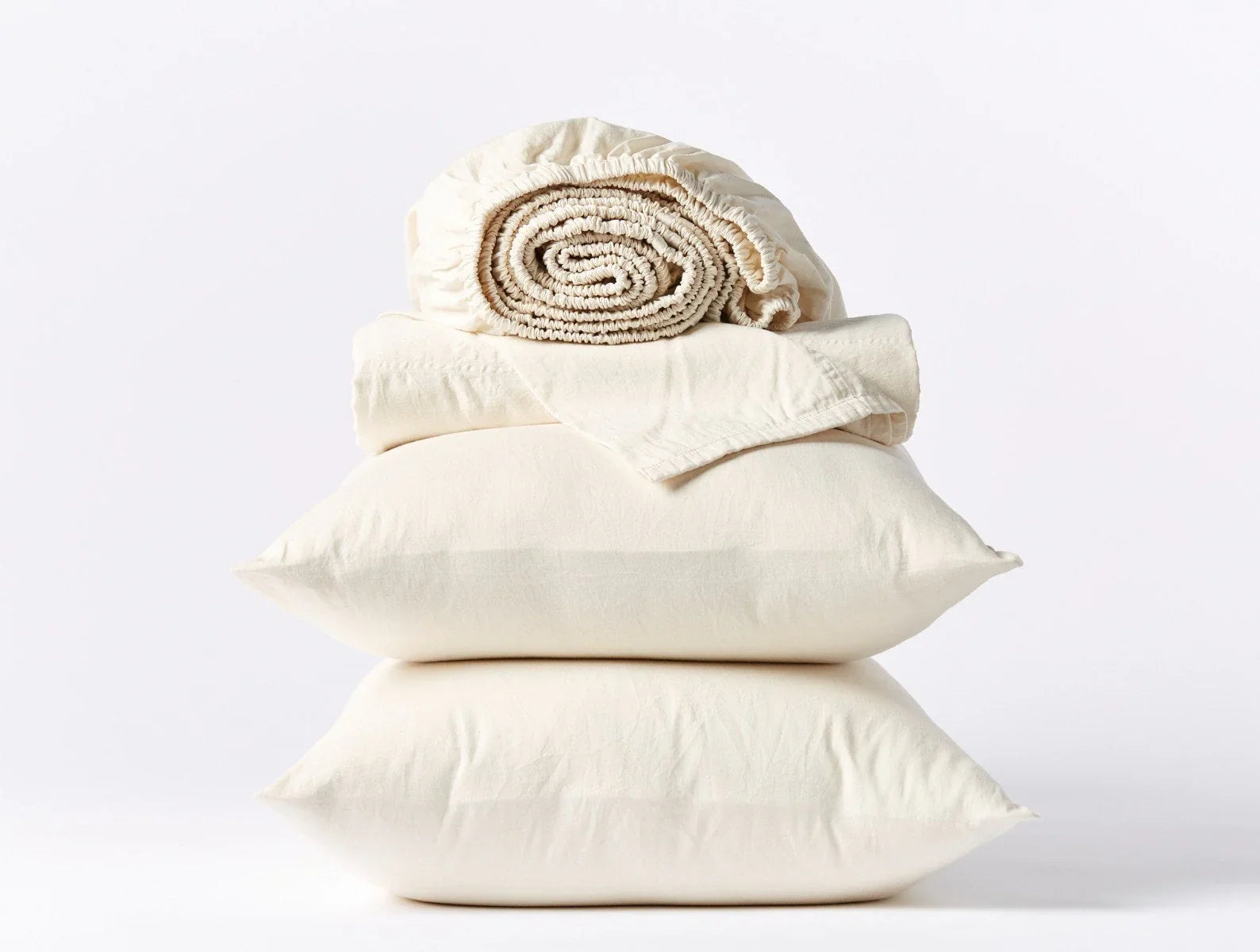 Coyuchi Cal King Undyed Classic Organic Sateen Sheet Set