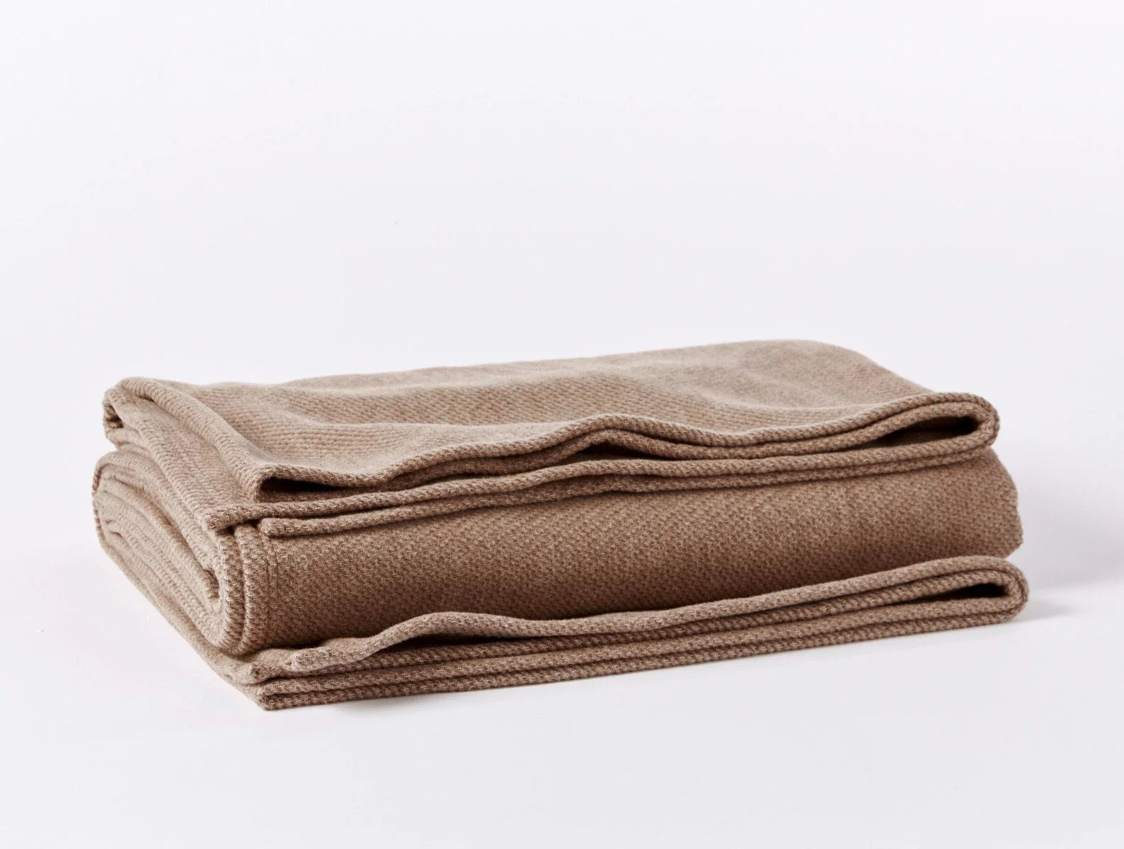 Coyuchi Throw Sandalwood Sequoia Washable Organic Cotton & Wool Blanket