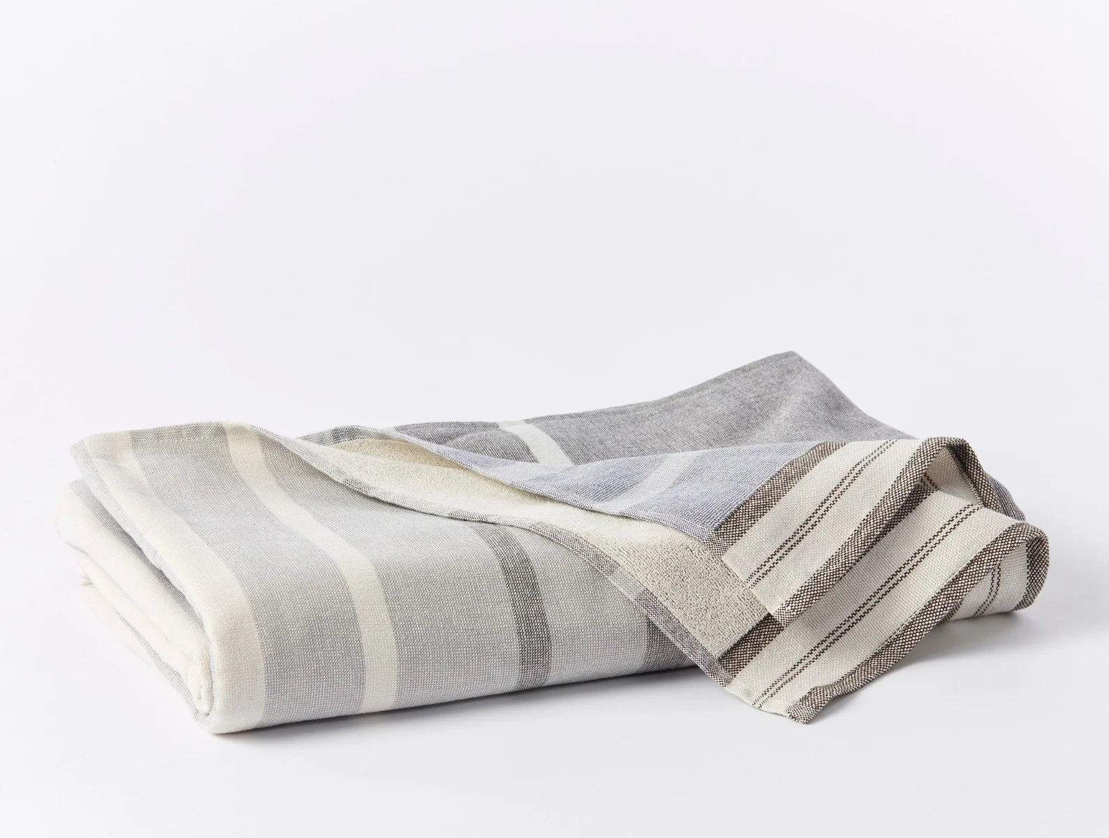 Coyuchi Shadow Indigo Ombre Tomales Organic Beach Towel