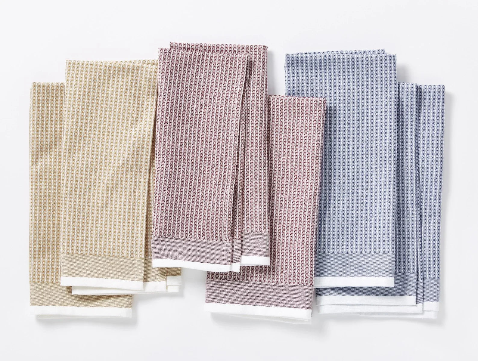 Coyuchi Coastal Organic Waffle Kitchen Towels, Set of 6