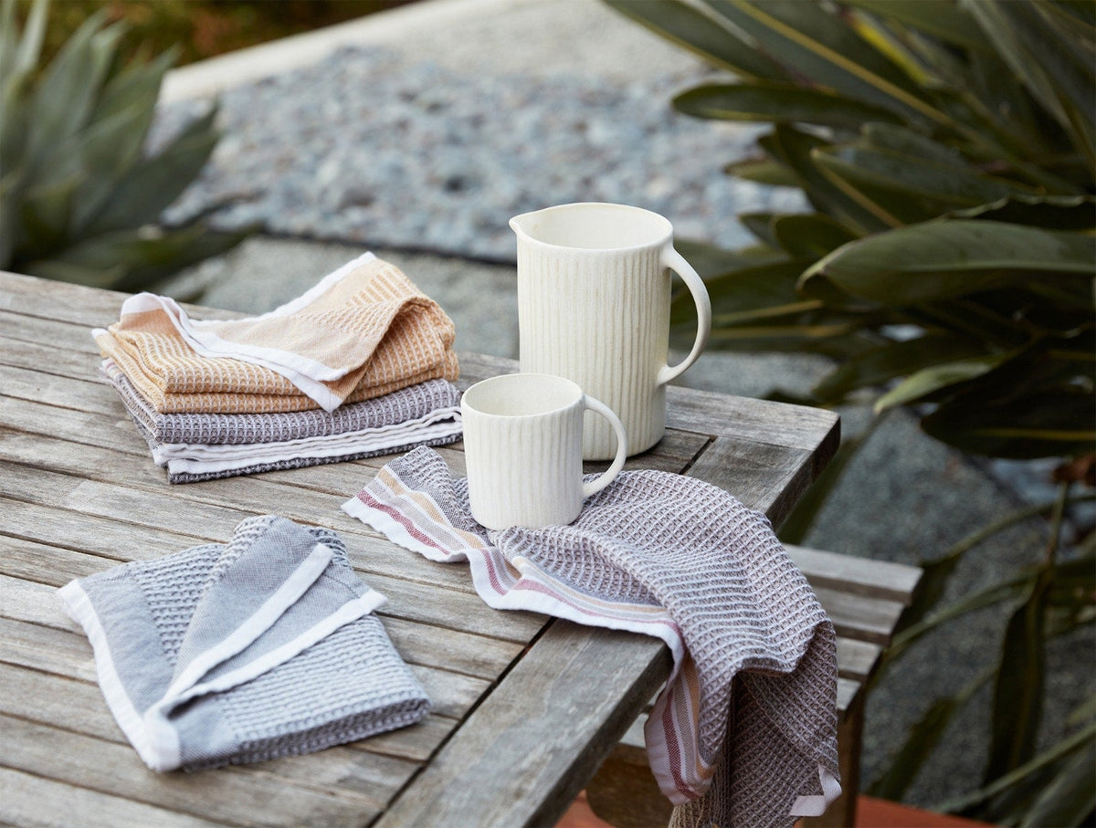 Coyuchi Organic Waffle Kitchen Towels, Set of 6