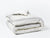 Coyuchi King Soft White w Deep Graphite Lost Coast Organic Duvet Cover