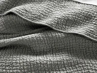 Coyuchi Euro Sham Slate Pebbled Handstitched Organic Quilt