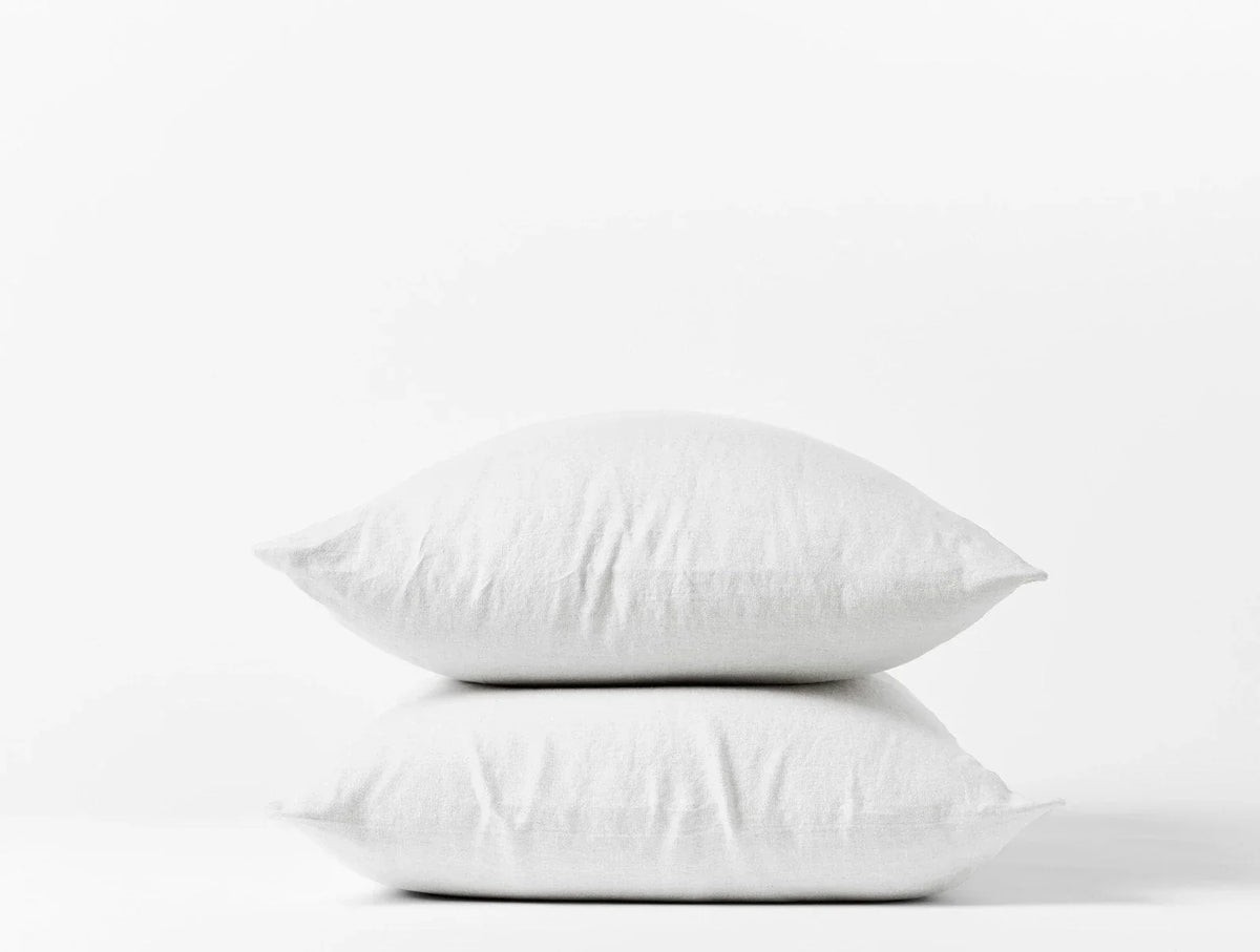 Coyuchi Alpine White Organic Relaxed Linen Sheet Set