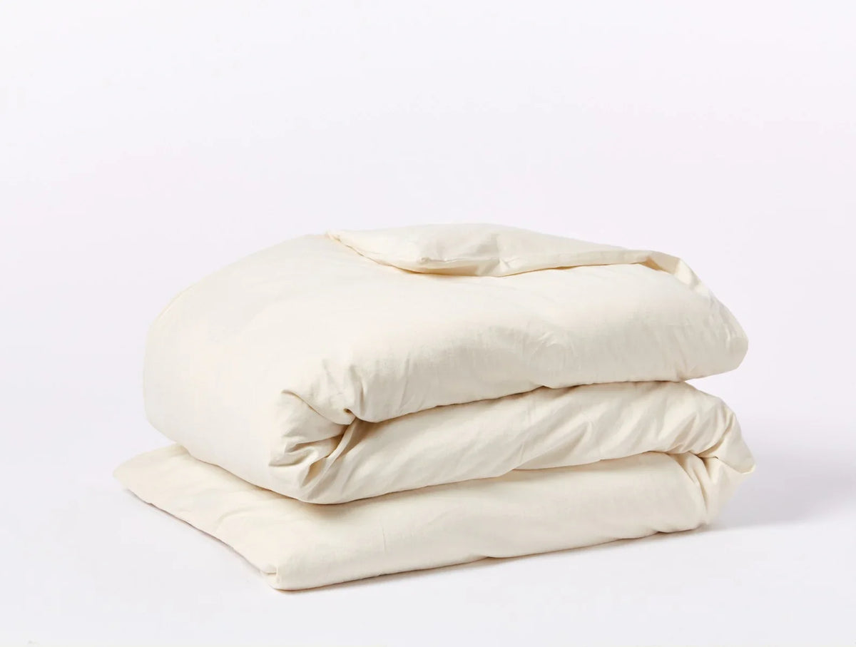 Coyuchi Undyed Cloud Soft Organic Sateen Duvet Cover