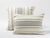 Coyuchi Standard Sham Ivory w Black Rippled Stripe Organic Duvet Cover