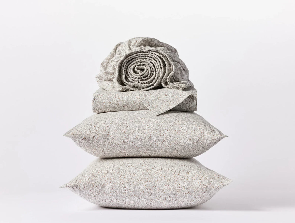 Coyuchi Organic Print Percale Sheet Set