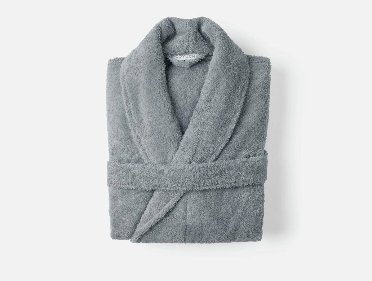 Coyuchi XSmall Small Fossil Unisex Cloud Loom Organic Robe