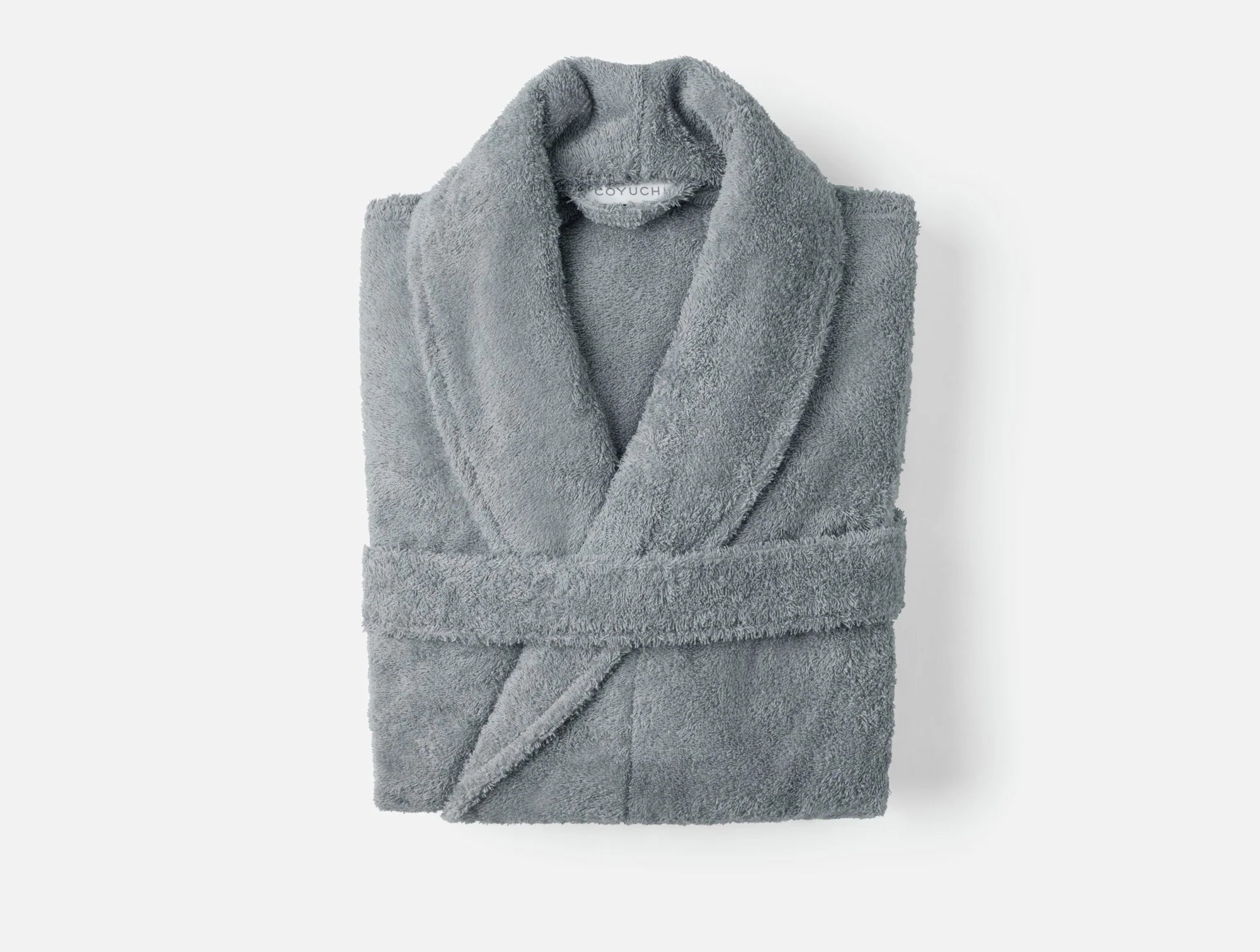 Coyuchi Small Medium Fossil Unisex Cloud Loom Organic Robe