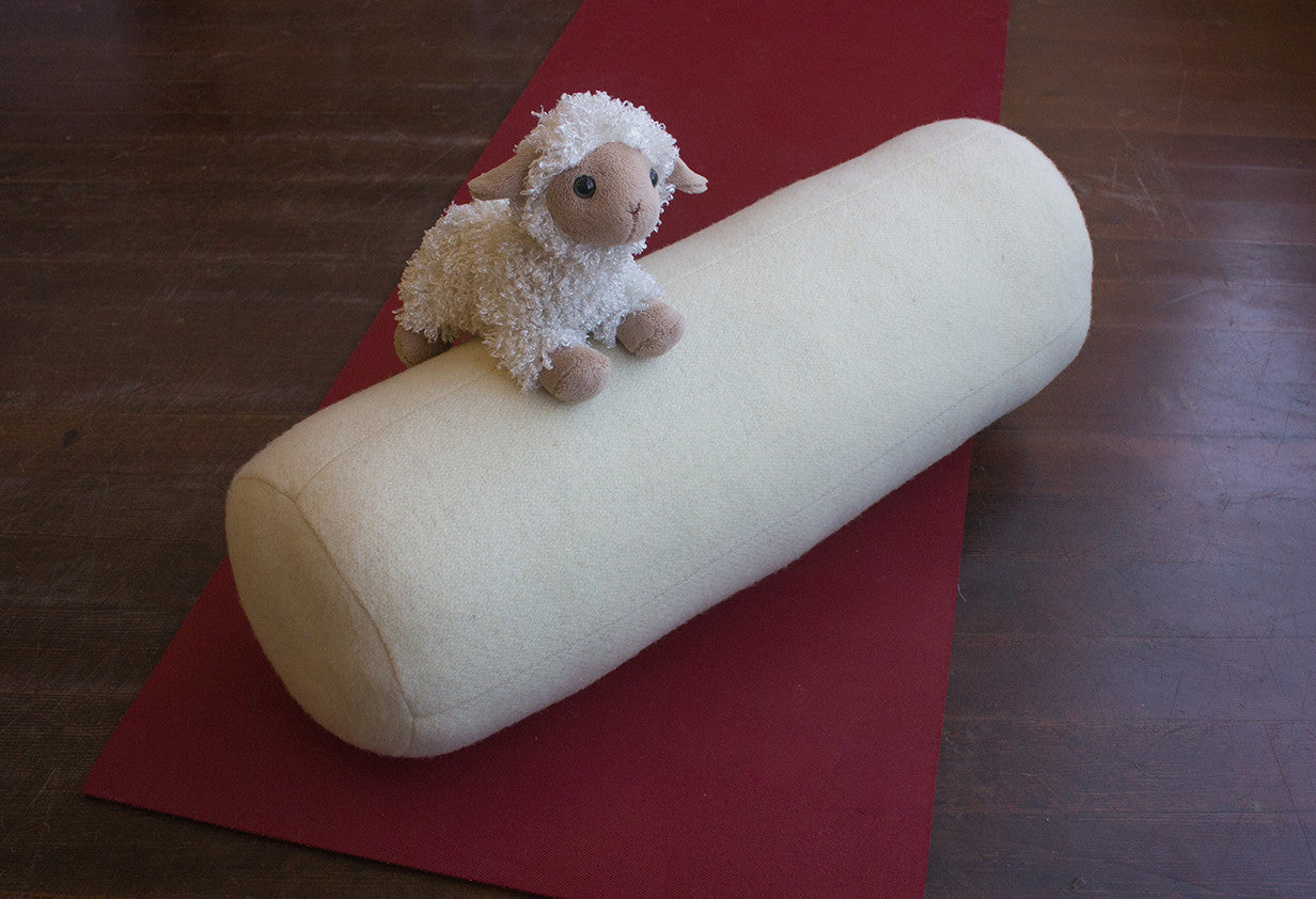 Holy Lamb Organics Wool Yoga Bolster / staff