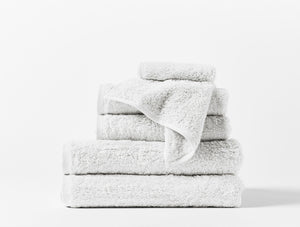 Coyuchi Alpine White Cloud Loom Organic Towels & Bath Mat
