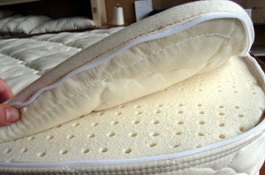 Crib Latex Mattress: Natural Organic Nursery: Wool & Dunlop Latex Bed ...