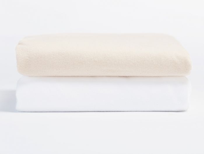 Coyuchi Cloud Brushed Organic Flannel Crib Sheet
