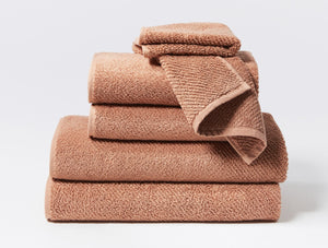 Coyuchi Dusty Coral Organic Air Weight Towels & Bath Mats
