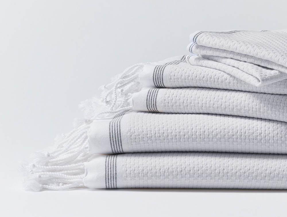 Coyuchi Temescal Organic Bath Towel Alpine White