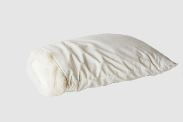 Natural Wool-Wrapped Latex Bed Pillow image 1